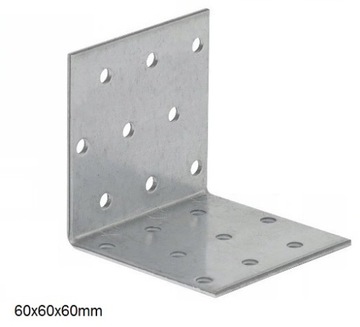 Kątownik, łącznik ciesielski 60x60x60 gr. 2mm