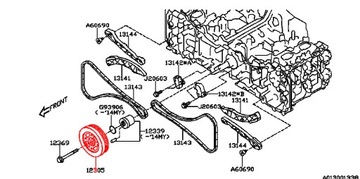 SUBARU KOLO ŘEMENICE KLIKOVÉ HŘÍDELE OJNICE 2.0 DIESEL EE20Z