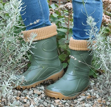 KALOSZE DAMSKIE OCIEPLANE PVC DEMAR 39