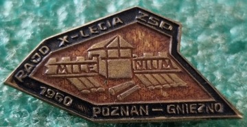 ODZNAKA RAJD X-LECIA ZSP POZNAŃ - GNIEZNO 1960
