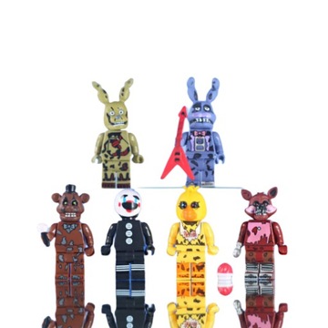 MINIFIGURKI FNAF KLOCKI AKCESORIA KOMPLET