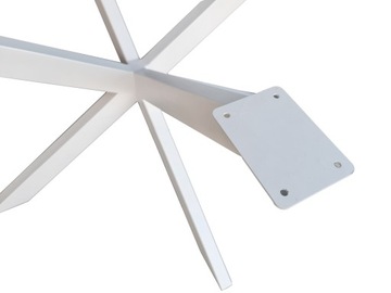NOGI METALOWE DO STOŁU BIURKA PAJĄK LOFT XXL BIAŁE