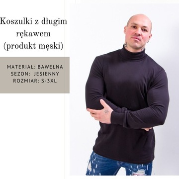 Koszulki z długim rękawem (produkt męski), jesienny, 8043-015