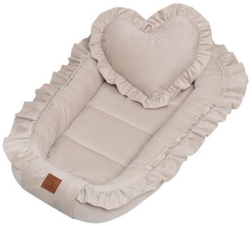 INFANTILO BABY COCOON БАРХАТ С РЮШАМИ