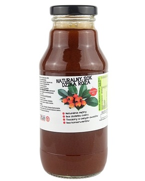 SOK Z DZIKIEJ RÓŻY 100% TŁOCZONY NFC 300ML ŚWIEŻY