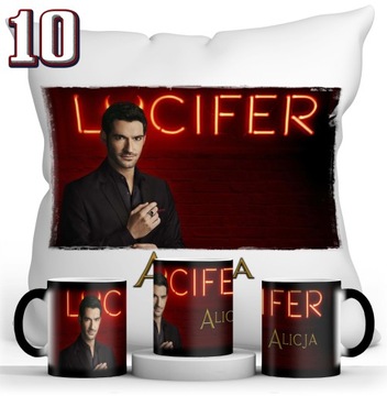 ZESTAW LUCYFER MAGICZNY KUBEK + PODUSZKA + IMIE