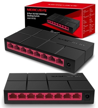 Switch GIGABIT Mercusys 8-Portów 8X 1GB/S RJ45 LAN