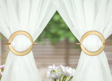 Зажим, пряжка, застежка для штор, золотой круг