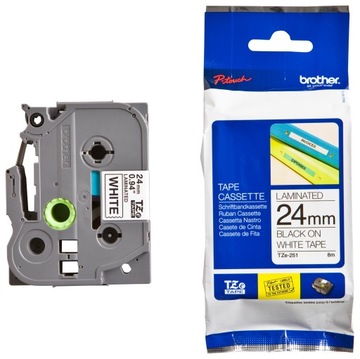 Лента для печати Brother TZE251 24мм х 8м