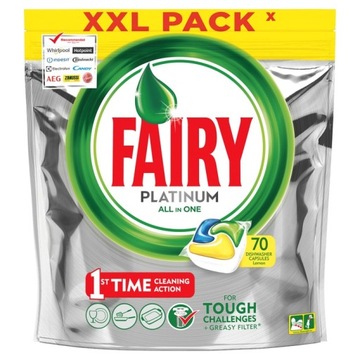 Fairy Platinum tabletki do zmywarki 70 szt 3w1