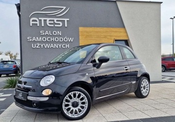 Fiat 500 II CC Seria 3 1.2 69KM 2014 Fiat 500 Klimatronik Szklany dach Chrom Alu 64...