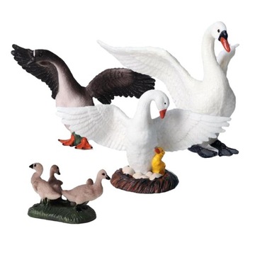 Adorable Cute Animal Toy Swan Figurki Home