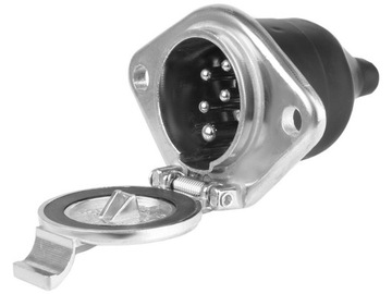 Gniazdo przyczepy 7 PIN 24V typ N aluminiowe