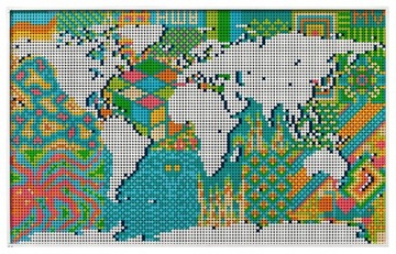 LEGO ART BLOCKS 31203 КАРТА МИРА