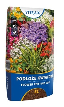 PODŁOŻE KWIATOWE 5L STERLUX ZIEMIA UNIWERSALNA