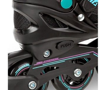 Роликовые коньки Фигурные коньки 2в1 Регулируемые RAVEN Drill Mint/Pink 34-37