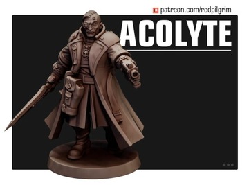 Acolyte Red Pilgrim Miniatures 32 mm