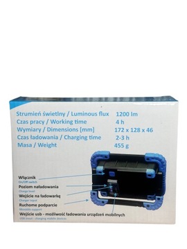 Светодиодная мастерская 20 Вт лампа Cob Berg B070000002 Magnet PowerBank