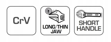 HOGERT ШВЕДСКИЙ РЕГУЛИРУЕМЫЙ ГИДРАВЛИЧЕСКИЙ КЛЮЧ ДЛЯ ТРУБ 0-35 ММ ШВЕДСКИЙ 165 ММ