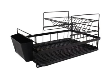 СУШИЛКА ПОСУДЫ С ДВУХУРОВНЕВЫМ ПОДДОНОМ
