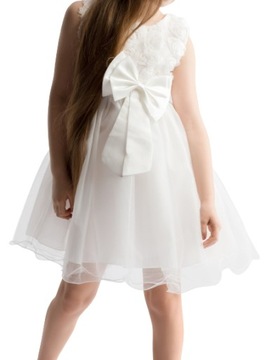 Elegancka Sukienka Floria biel, 104