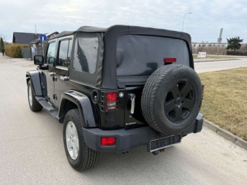 Jeep Wrangler III Unlimited Facelifting 2.8 DOHC I-4 Turbo CRD 200KM 2011 Jeep Wrangler Sliczna Sahara Navi Ledy Skory Grzany Fotele Automat EUROPA, zdjęcie 4