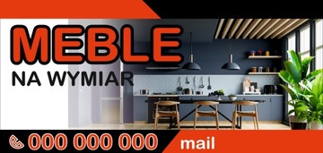 BANER REKLAMOWY projekt 130x80 cm MEBLE NA WYMIAR