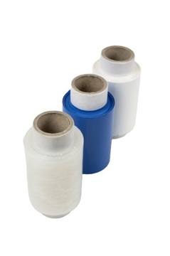 FOLIA STRETCH MINI RAP 0.25 KG BIAŁA GILZA 0,06 KG BARDZO WYTRZYMAŁA 40 SZT