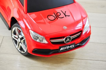 Каталка Мерседес для девочки 2 лет, подарок мальчику на годик + имя