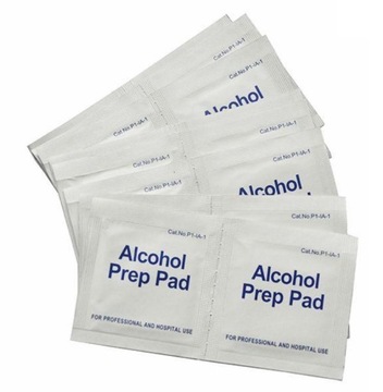Chusteczki gazik Alkocol Prep Pads dezynfekcji narzędzi/rąk/skóry alk 70%