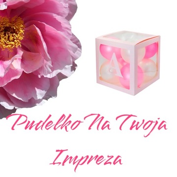 Pudełko Personalizowane Pudełka na Balony z Literami (CENA ZA 1 PUDEŁKO)