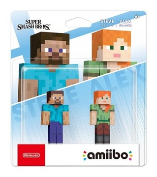 FIGURKI Zestaw Nintendo Amiibo Steve i Alex 2