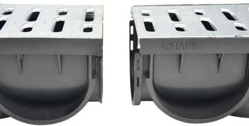 Канальный Дренаж Линейный Дренаж SP3 Решетка стальная ОЦИНКОВАННАЯ 12,5х10см