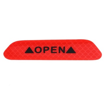 4 szt. Samoprzylepne odblaskowe naklejki ostrzegawcze na drzwiach samochodu