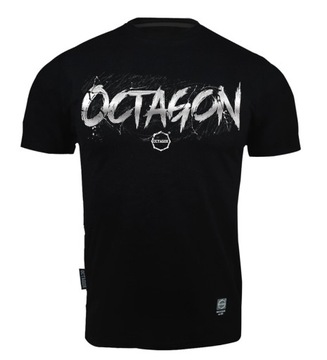 T-SHIRT OCTAGON WELCOME TO MY WORLD 2 CZARNY L