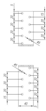 Монтажный угол 90x90x40 KM16 10 шт.