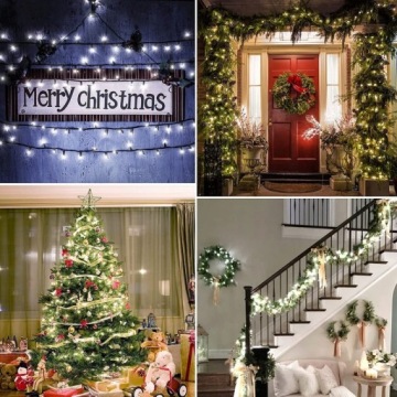 Подсветка елки, 200 светодиодных программаторов - синие, 16 метров