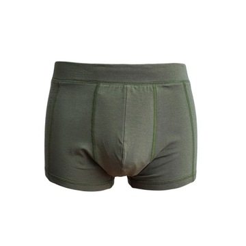 Bokserki męskie z wełny merino i bambusa khaki L