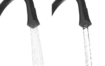 КУХОННЫЙ Смеситель С ВЫДВИЖНЫМ ИЗЛИКОМ, ДВУХФУНКЦИОНАЛЬНЫЙ ТРУБКА, МАТОВЫЙ ЧЕРНЫЙ PASO