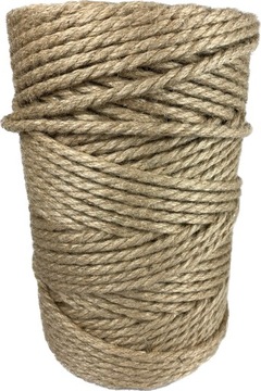Linka lina jutowa 10 mm, drapak, żeglarska, 200 m