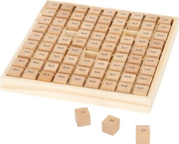 Первая деревянная таблица умножения, обучающая забавная развивающая игрушка 6+
