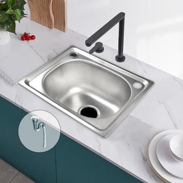 Wpuszczany zlew kuchenny z sitkiem Płyty do czyszczenia węża Toaleta 33 cm x 38 cm