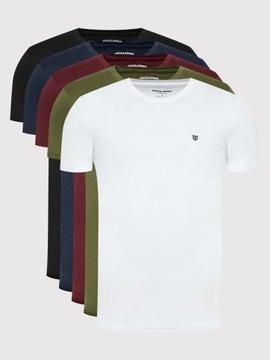 Jack&Jones PREMIUM Komplet 5 t-shirtów Brody 12190468 Kolorowy Regular Fit