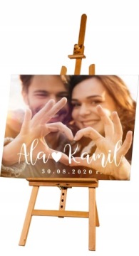 Свадебная табличка в деревенском стиле 70x50