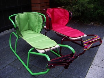 ПОЛЬСКИЕ БАЗОВЫЕ САНКИ СО СПИНКОЙ И МАТРАСОМ