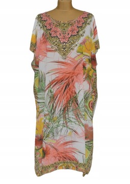 Orientalna TUNIKA letnia plażowa kaftan kimono UNI