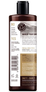 Гель для душа MAN ALIVE Leather Oud 500мл