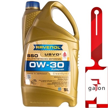 RAVENOL SSO 0W30 CleanSynto USVO 4L - syntetyczny olej silnikowy
