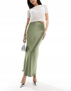 23f61 NEW LOOK SATYNOWA SPÓDNICA MIDI M