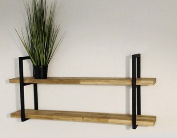 Полка подвесная, глубокий дуб LOFT